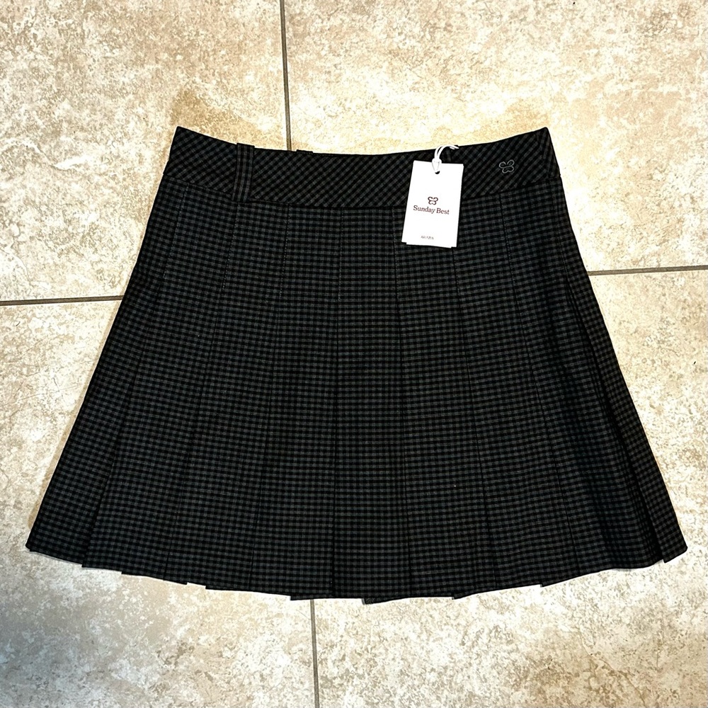 Aritzia pleated mini skirt - Picture 1 of 4